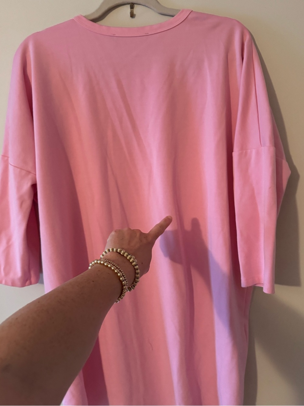 Tuckernuck Pomander Place Pink Oversized Shirt Dress - Picture 8 of 8